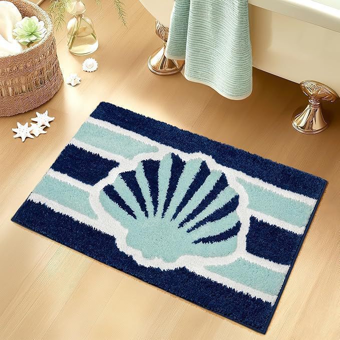 Plush Cat Theme Bath Mat