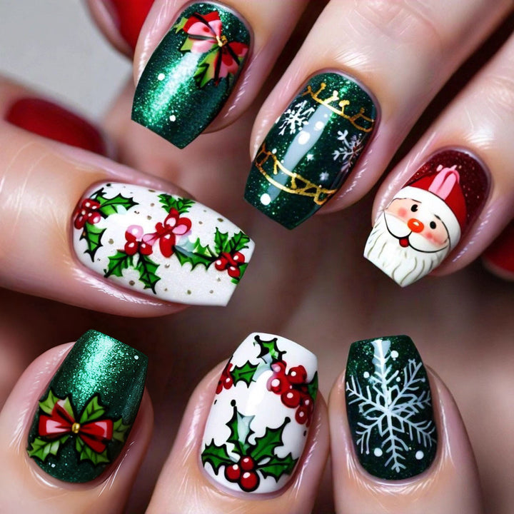 Artificial Nails in Modern Tribal Design Bowlift