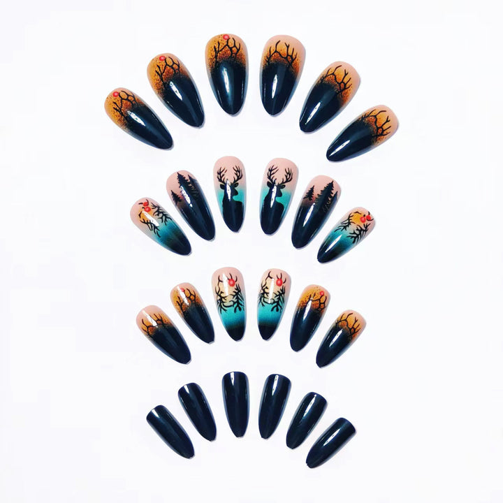 Festive Winter-Themed Nail Art Bowlift
