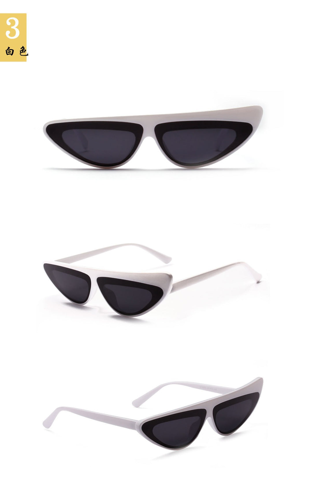 Women Cat-Eye Sunglasses with trendy asymmetrical design Bowlift