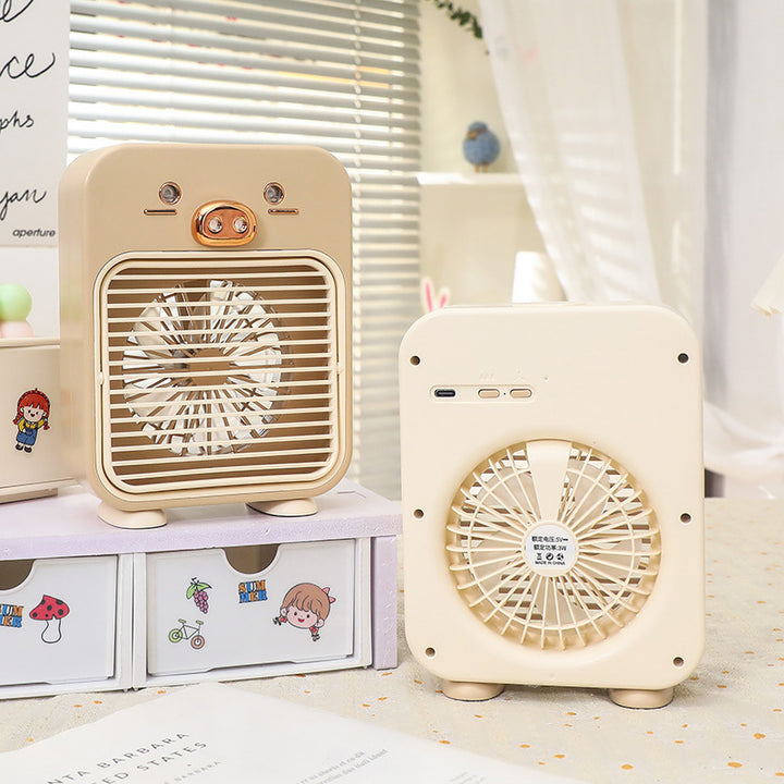 Ladies Creative Table Fan with Animal Motifs Bowlift