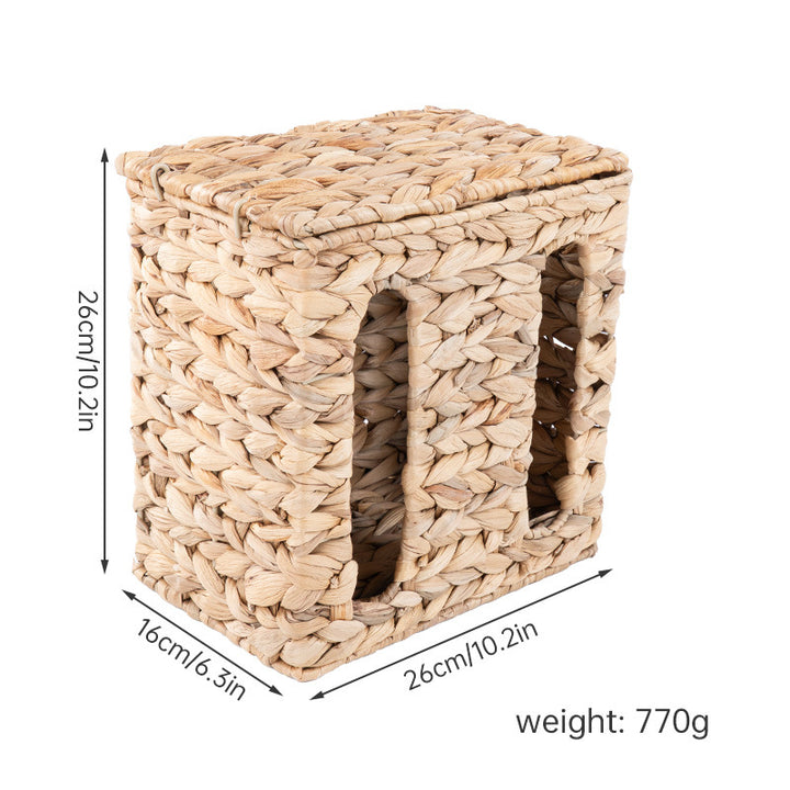 Wall-Mounted Wicker Storage Basket Bowlift