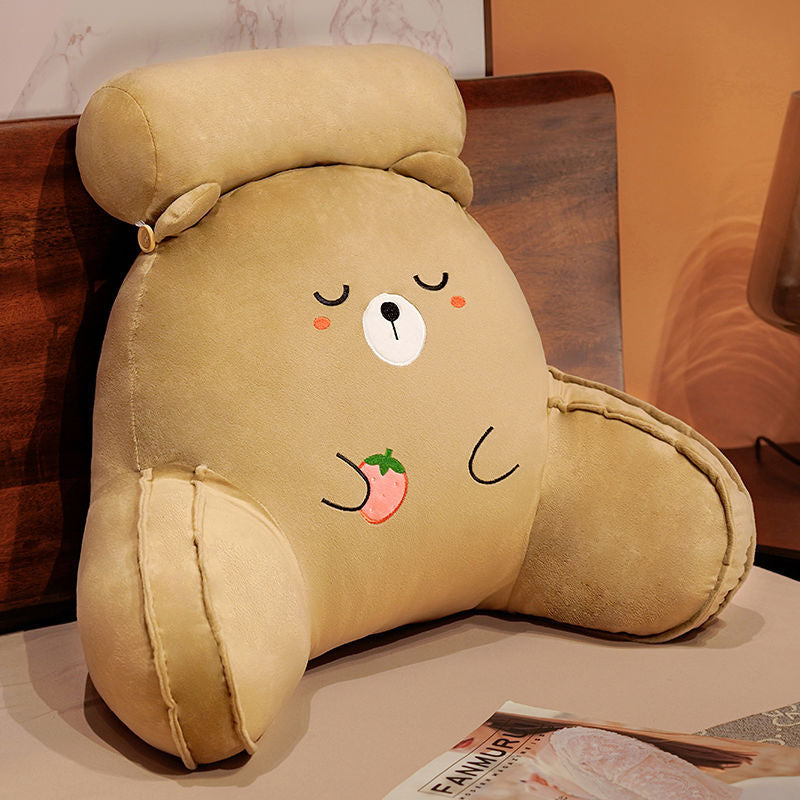 Cozy back support pillow with bear motifs Bowlift