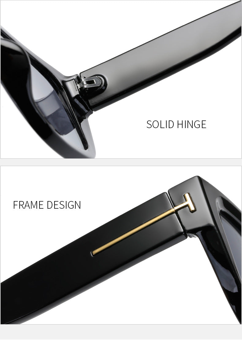 Women's fashionable square sunglasses with elegant frame Bowlift