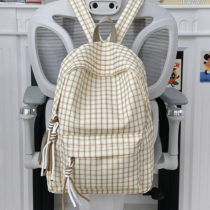 Functional Checked Backpack