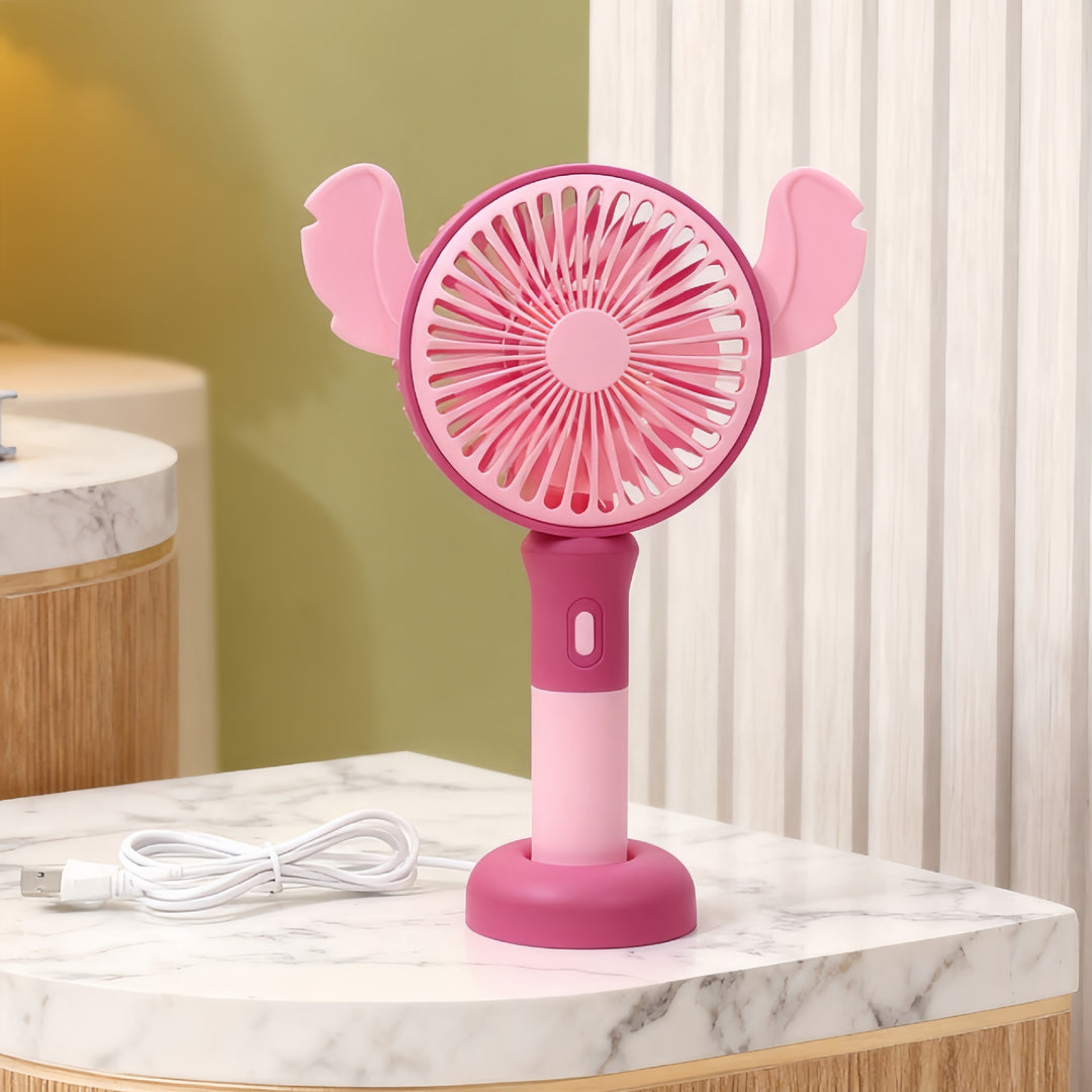Ladies Hand Fan with Playful Design Bowlift