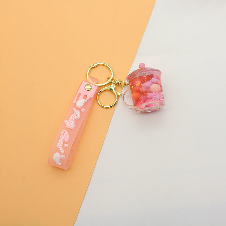 Unisex keychain with cute drinking vessel design Bowlift