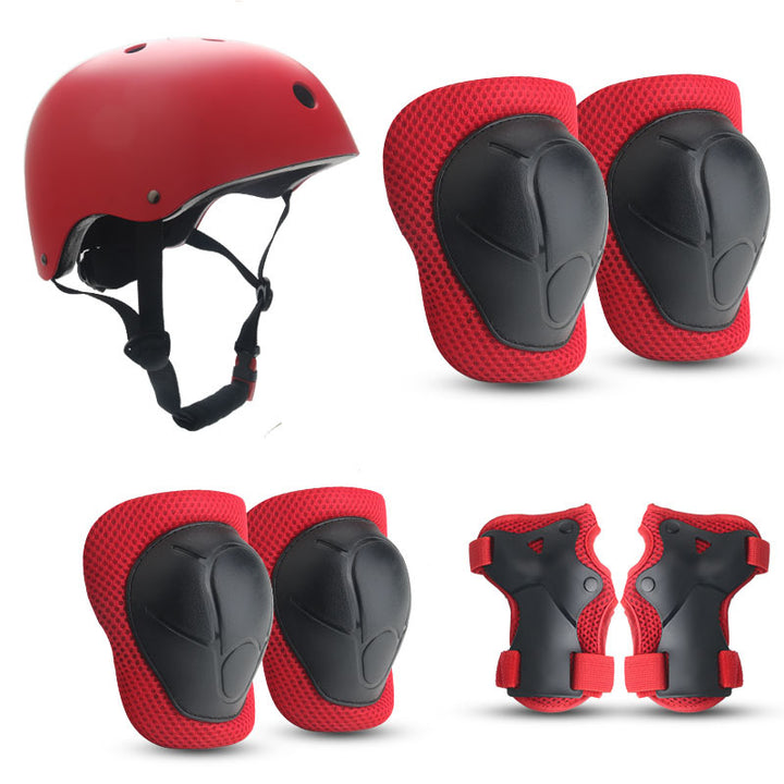Children's Colorful Safety Helmet and Protective Gear Set Bowlift