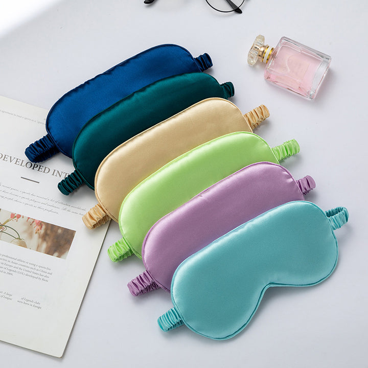 Unisex nan luxurious satin sleep mask with adjustable elastic band and soft padding Bowlift