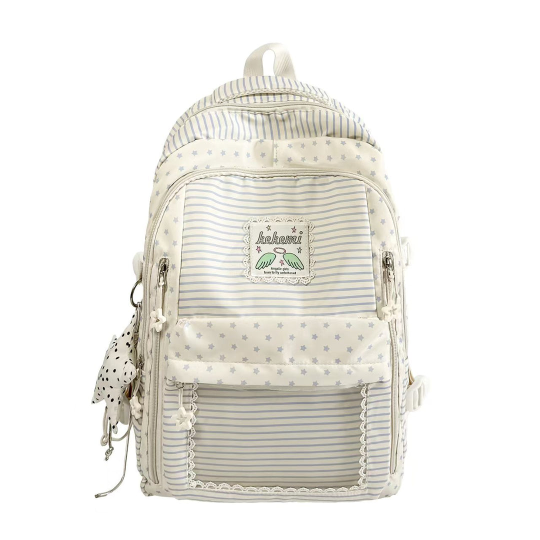 Stylish Striped Backpack Bowlift