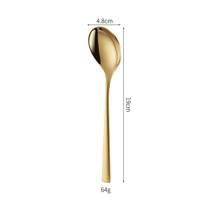 Elegant dessert knife with curved handle Bowlift