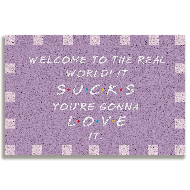 Whimsical Welcome Door Mat Bowlift