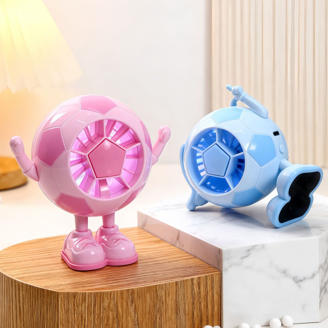 Ladies table fan in unique football design Bowlift