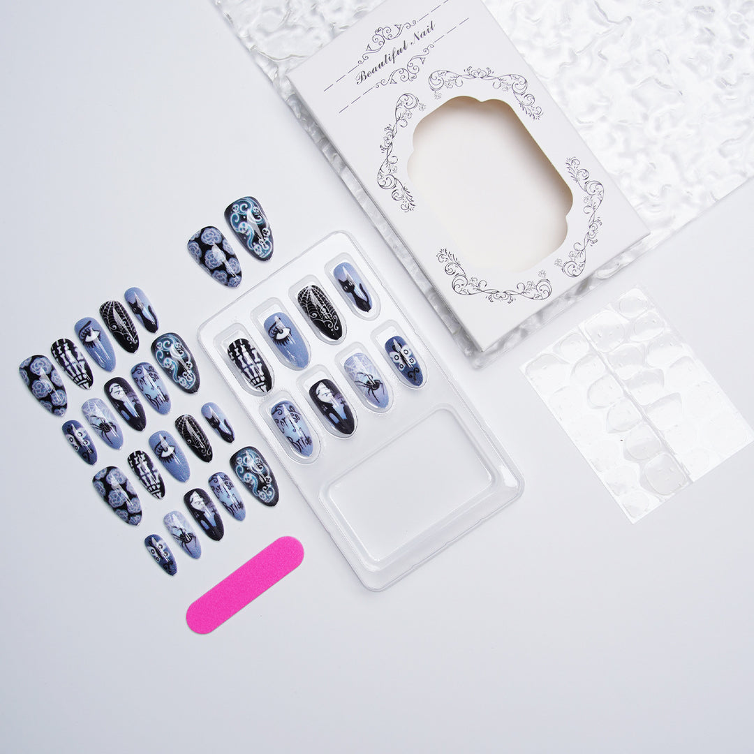 Artificial nail set with creative designs Bowlift