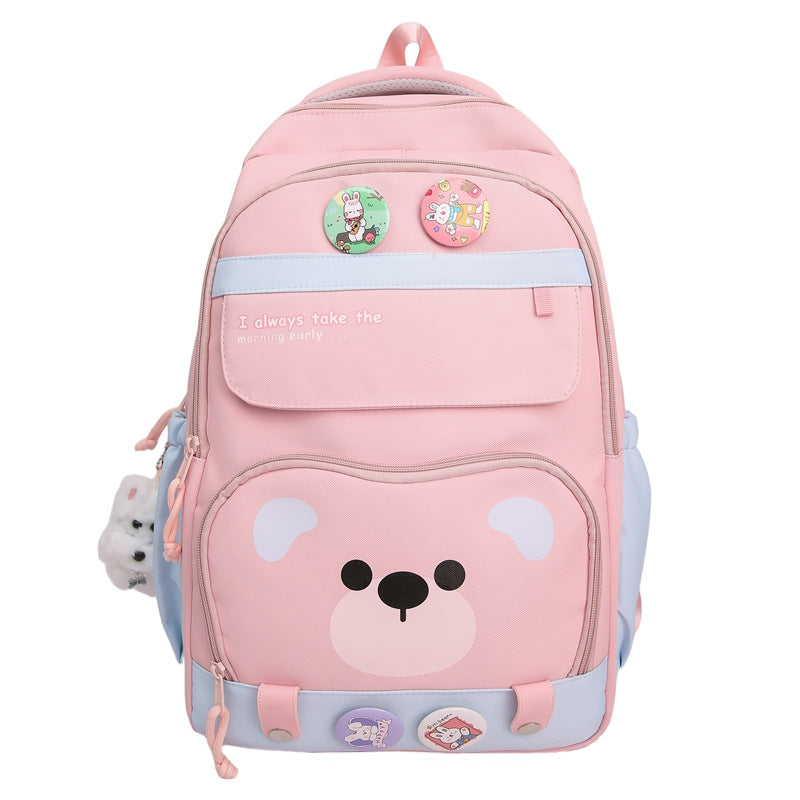 Cute Animal-Themed School Backpack Bowlift