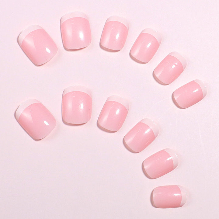 Premium French Tip Press-On Nails Bowlift