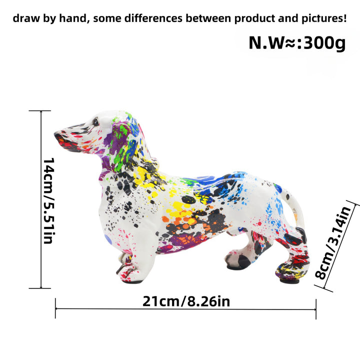 Creative decoration figure of a dachshund Bowlift