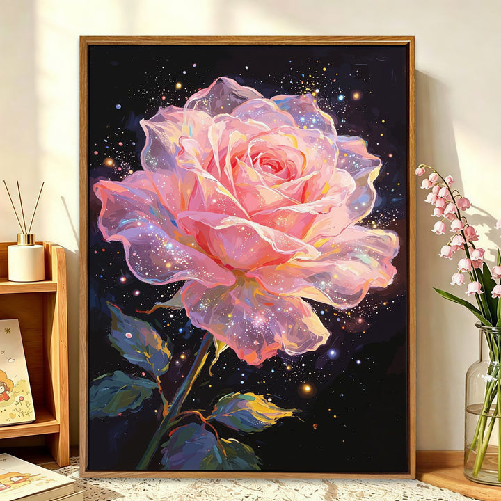Floral Galaxy Canvas Art Bowlift