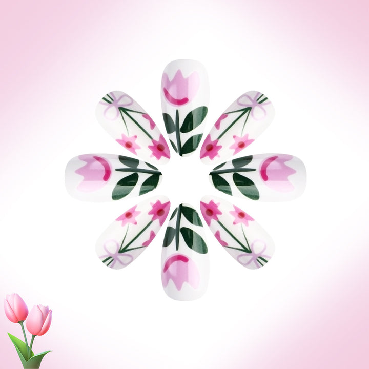 Floral Decorative Nail Art Bowlift