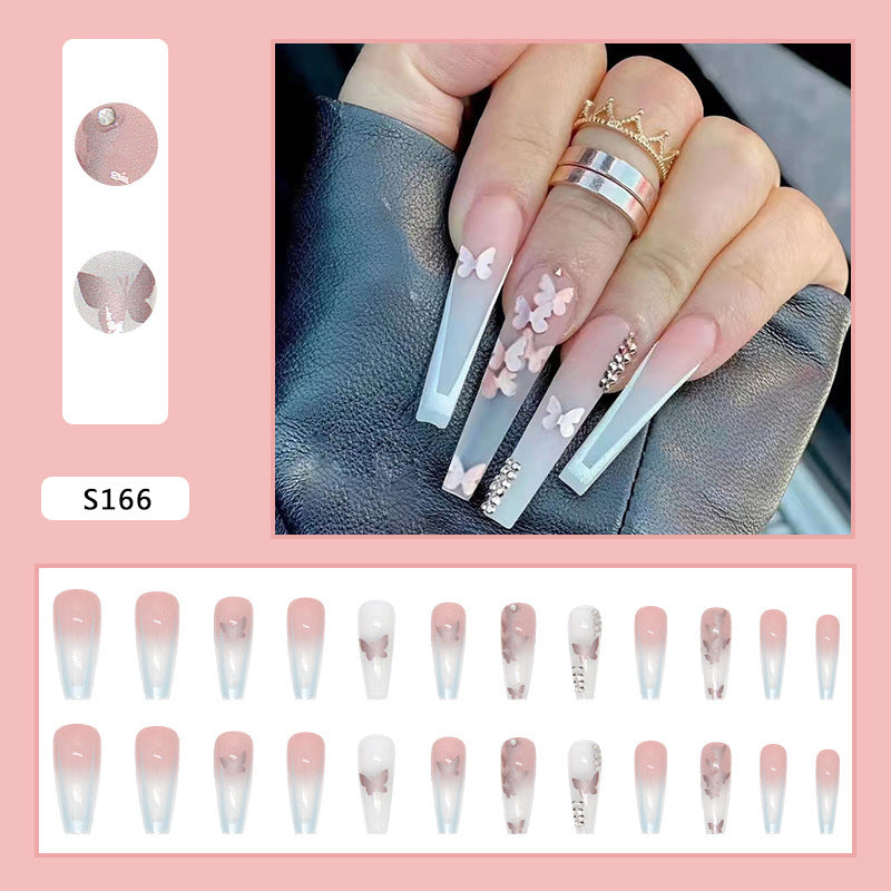 Nail art set with stylish butterfly decorations Bowlift