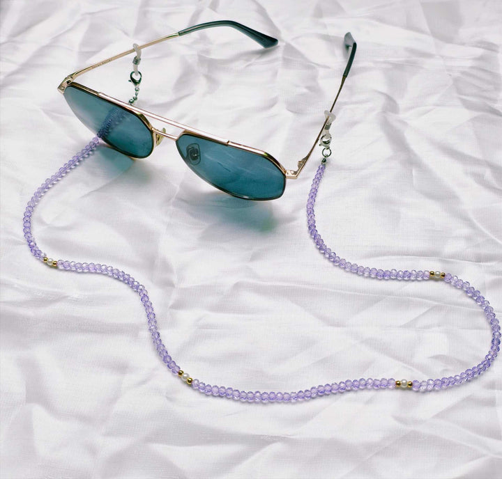 Elegant glasses holder chain with colorful beads Bowlift
