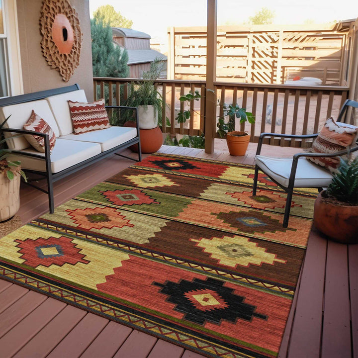 Native-Inspired Geometric Area Rug