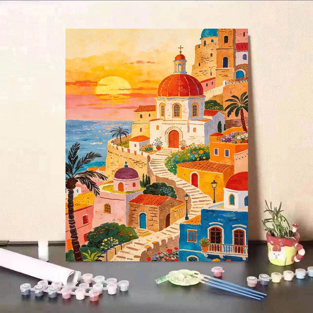 Scenic Sunset Canvas Art Bowlift