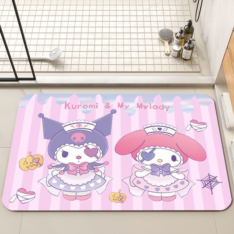 Playful Character-Themed Bath Mat
