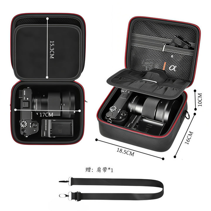 Camera bag with careful interior division Bowlift