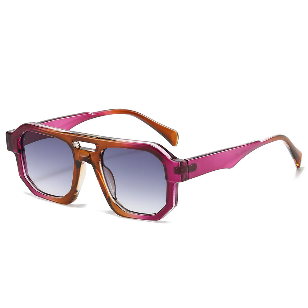 Fashion-Forward Geometric Oversized Sunglasses Bowlift