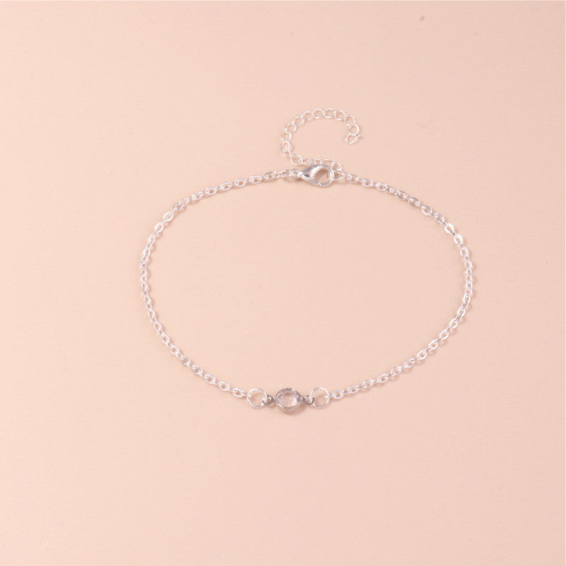 Elegant Minimalist Chain Anklet Bowlift