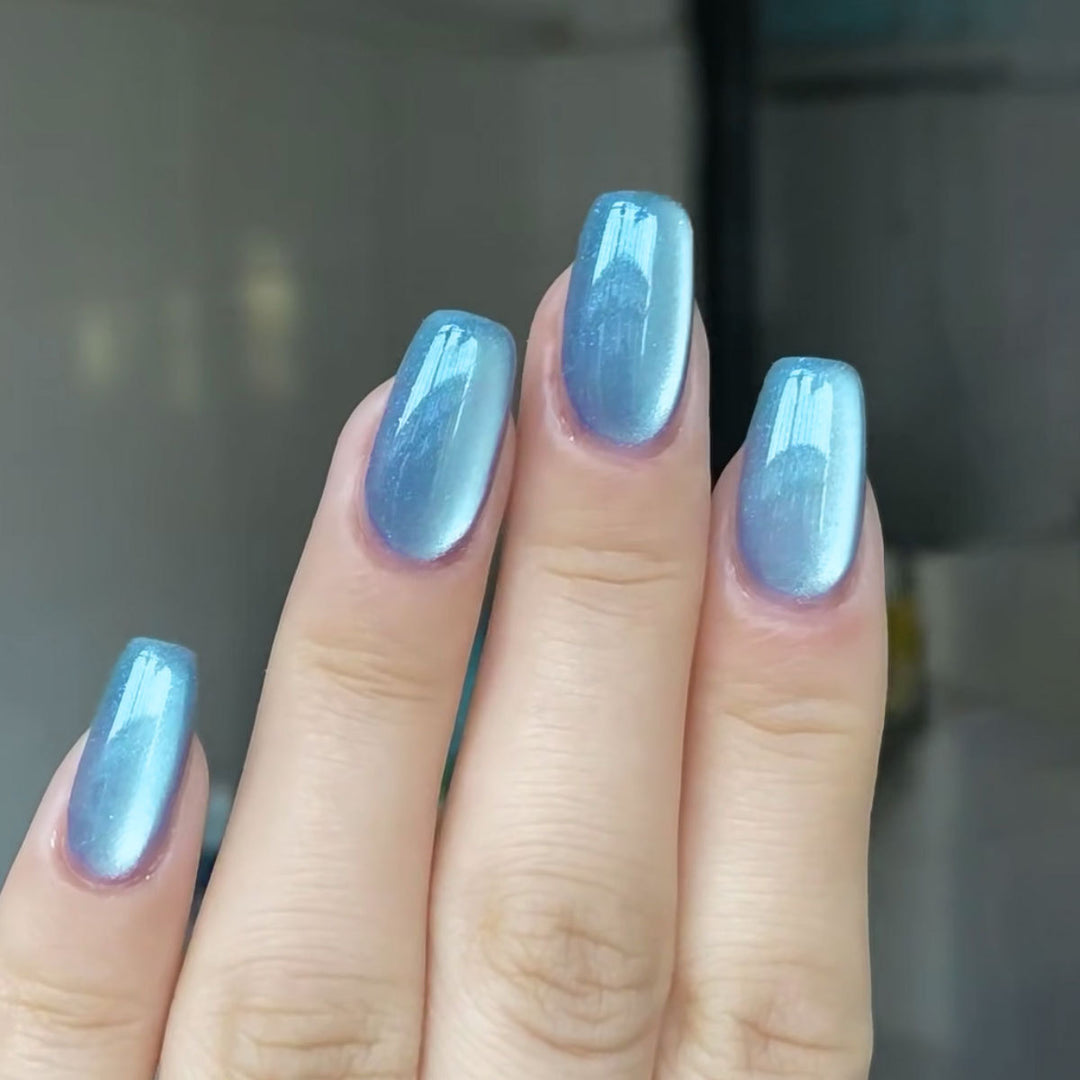 Gradient Glossy Nail Art Extensions Bowlift