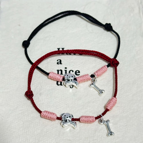 Adjustable Dog Theme Charm Bracelet Bowlift