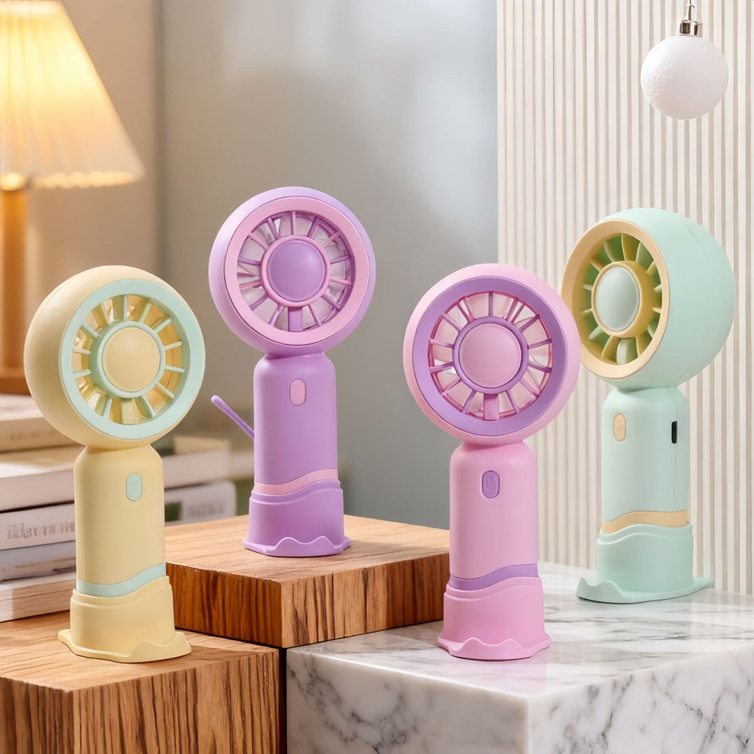 Women's portable USB handheld fan with cute cat design Bowlift