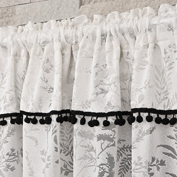 Floral Print Kitchen Curtain Set