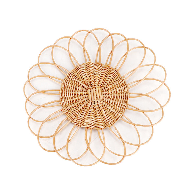 Decorative Wall Plate Made of Woven Rattan Bowlift