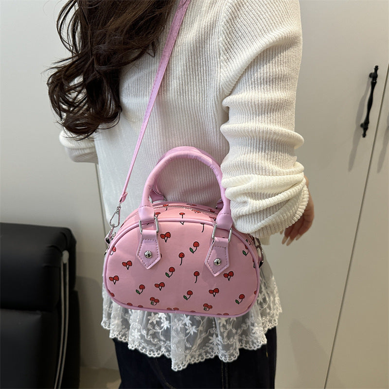 Playful Cherry Print Handbag Bowlift