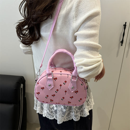 Playful Cherry Print Handbag Bowlift
