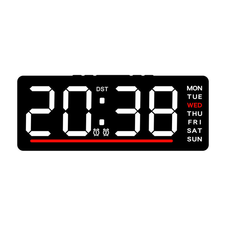 Digital wall clock with LED display Bowlift