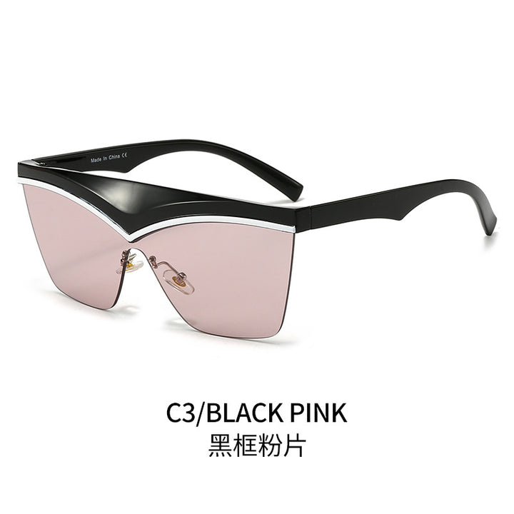 Ladies Designer Sunglasses with Asymmetrical Frame and High-Tech Lenses Bowlift