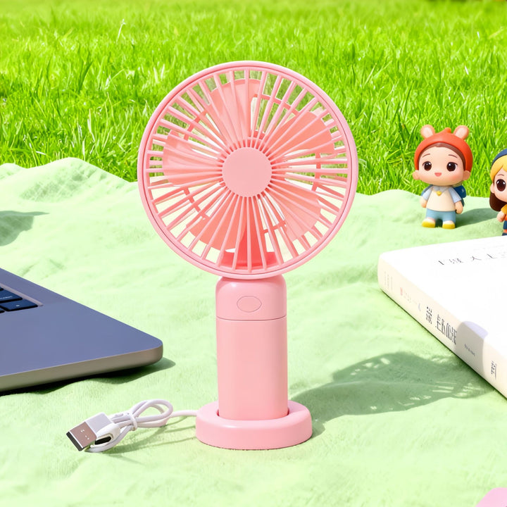 Women Portable Acoustic Fan with USB Charging Function and Flexible Tilt Mechanism Bowlift