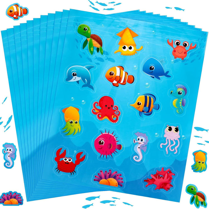 Ocean-Themed Sticker Set Bowlift