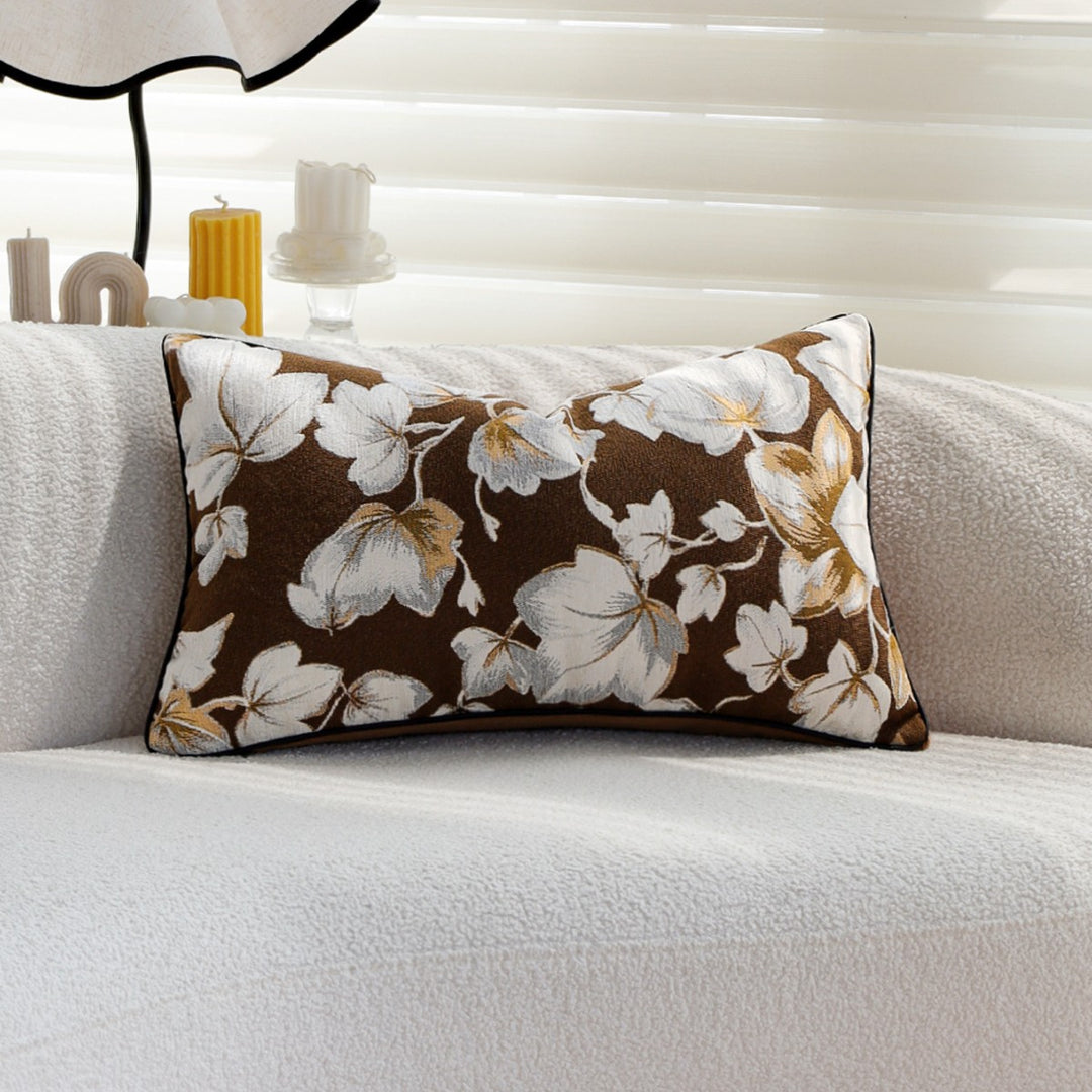 Decorative pillow with floral design