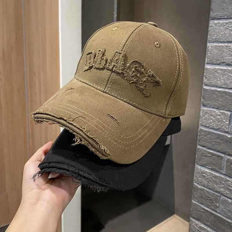 Women's Distressed Cotton Cap Bowlift