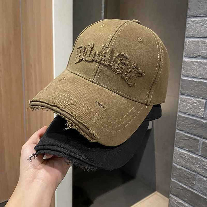 Women's Distressed Cotton Cap Bowlift