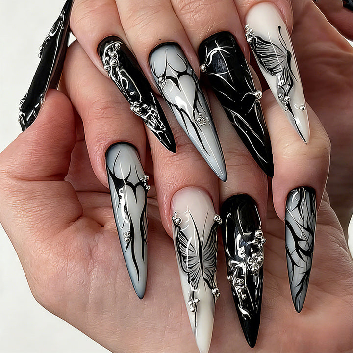 Artful Nail Tips with Modern Patterns Bowlift