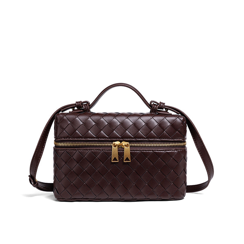 Structured Woven Satchel Bag Bowlift