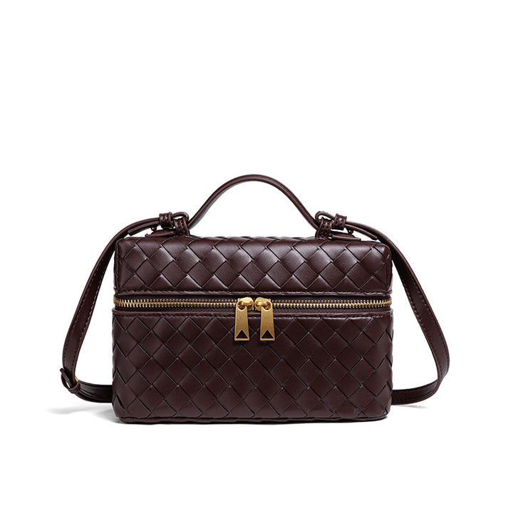 Structured Woven Satchel Bag Bowlift