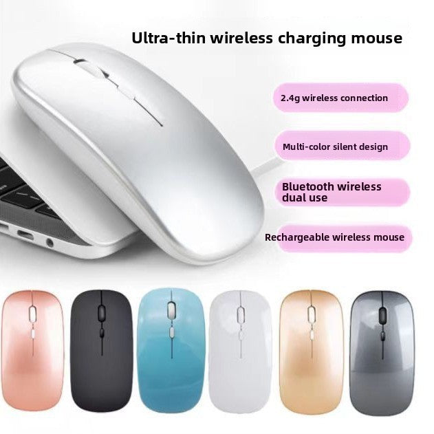 Elegant Wireless Computer Mouse with Ergonomic Design Bowlift