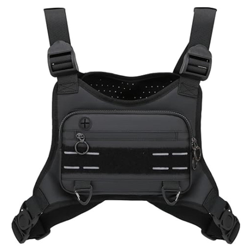 Multifunctional vest with adjustable straps and numerous pockets Bowlift
